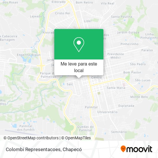 Colombi Representacoes mapa