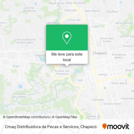 Cmaq Distribuidora de Pecas e Servicos mapa
