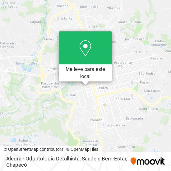 Alegra - Odontologia Detalhista, Saúde e Bem-Estar mapa