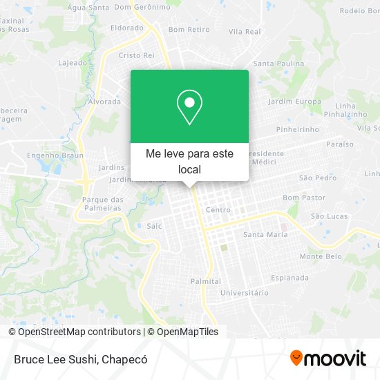 Bruce Lee Sushi mapa