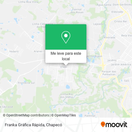 Franka Gráfica Rápida mapa