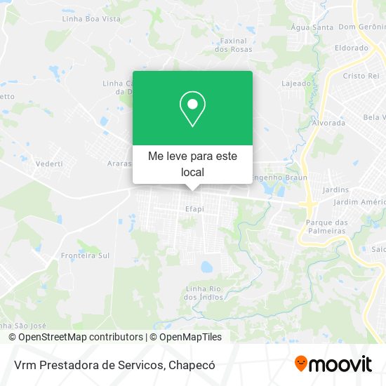 Vrm Prestadora de Servicos mapa