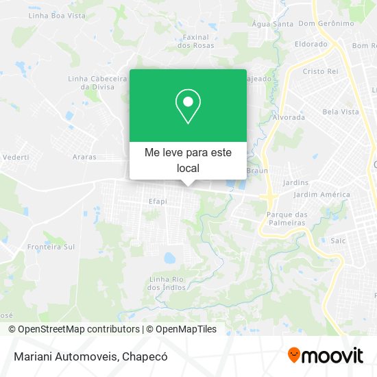 Mariani Automoveis mapa