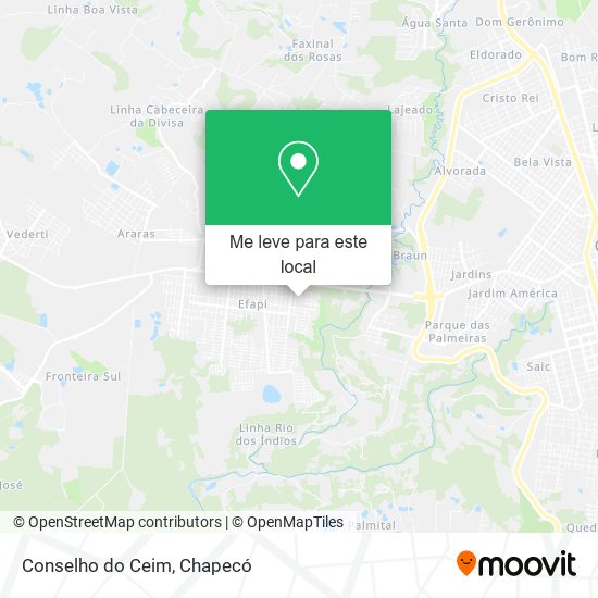 Conselho do Ceim mapa