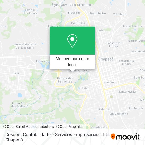Cescont Contabilidade e Servicos Empresariais Ltda mapa