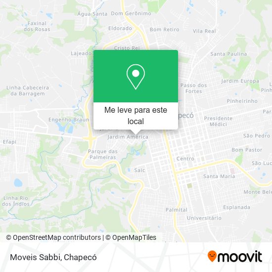 Moveis Sabbi mapa