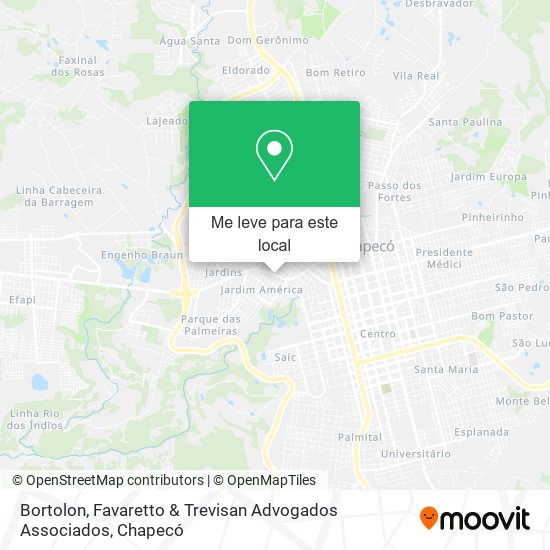 Bortolon, Favaretto & Trevisan Advogados Associados mapa