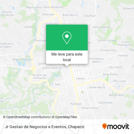 Jr Gestao de Negocios e Eventos mapa