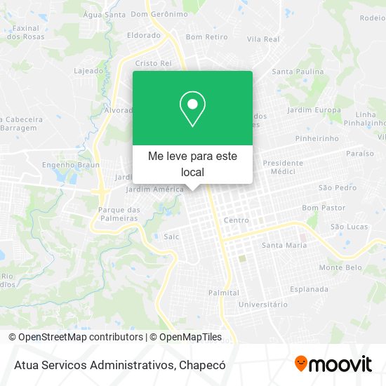 Atua Servicos Administrativos mapa