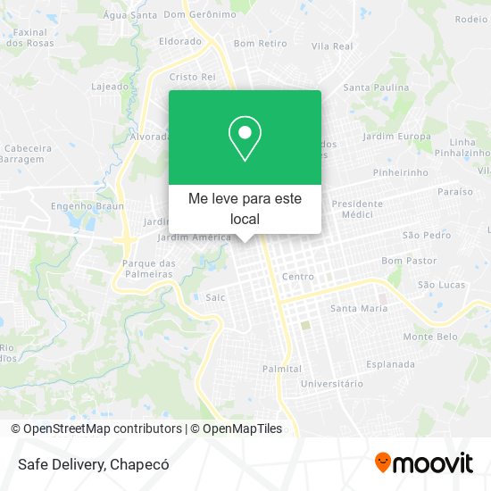 Safe Delivery mapa