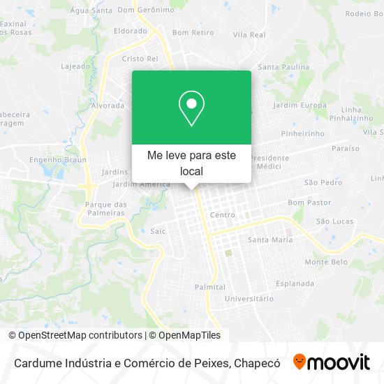 Cardume Indústria e Comércio de Peixes mapa