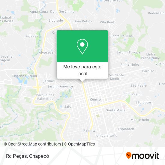 Rc Peças mapa