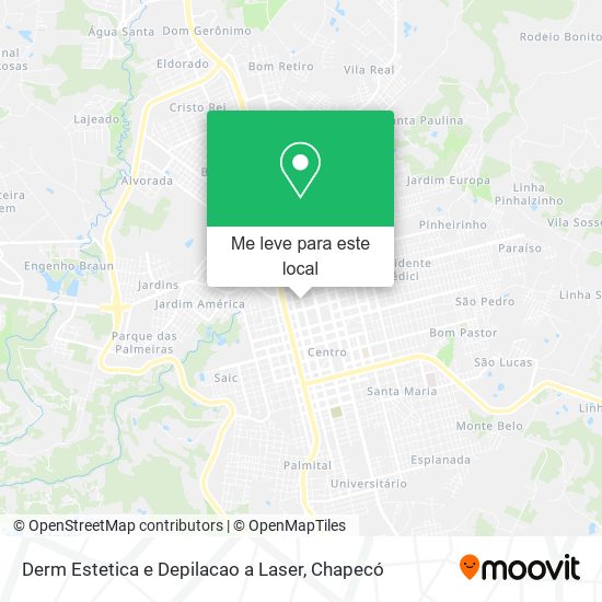 Derm Estetica e Depilacao a Laser mapa