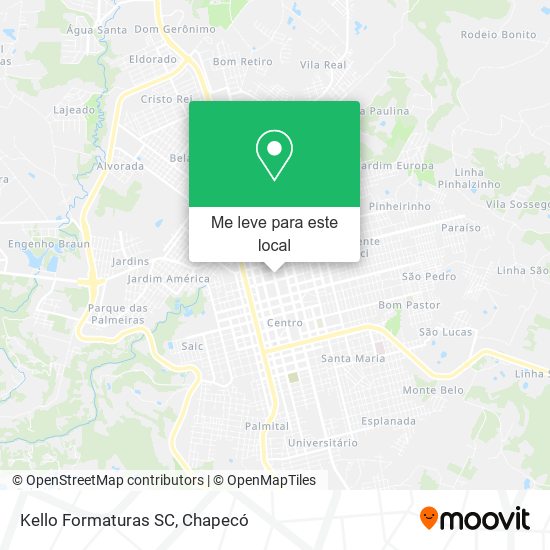 Kello Formaturas SC mapa