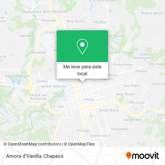 Amora d'Vanilla mapa