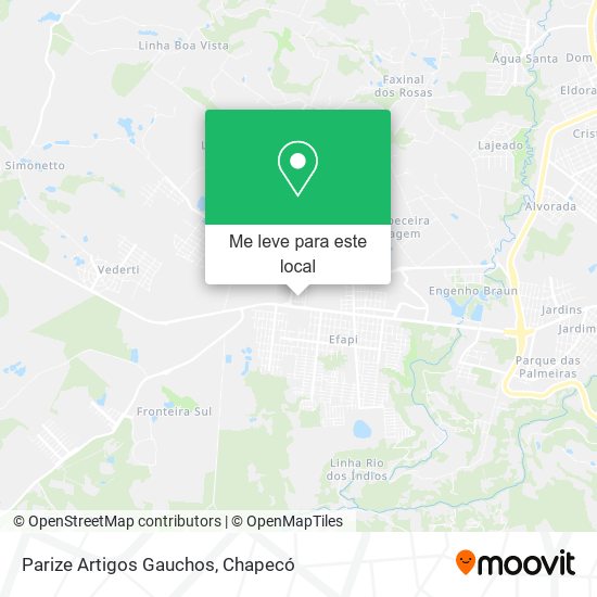 Parize Artigos Gauchos mapa