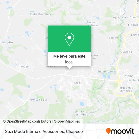 Suzi Moda Intima e Acessorios mapa