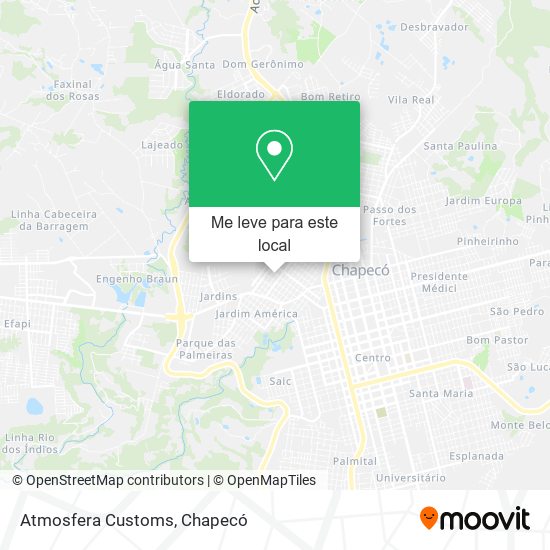 Atmosfera Customs mapa