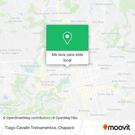 Tiago Cavalin Treinamentos mapa
