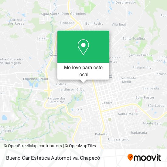 Bueno Car Estética Automotiva mapa