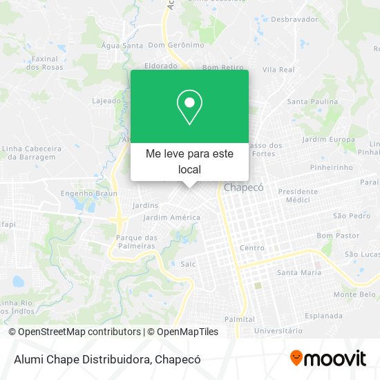 Alumi Chape Distribuidora mapa