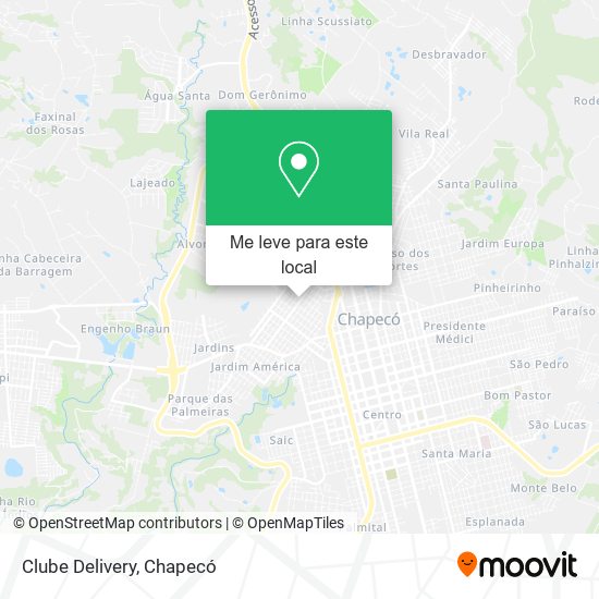 Clube Delivery mapa