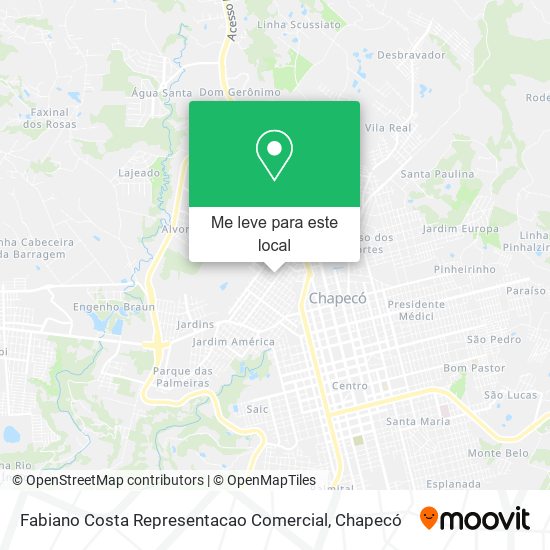 Fabiano Costa Representacao Comercial mapa