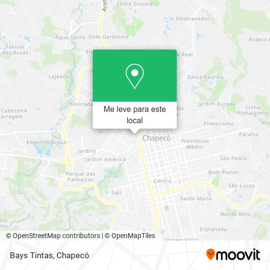 Bays Tintas mapa