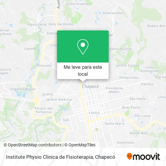 Institute Physio Clinica de Fisioterapia mapa