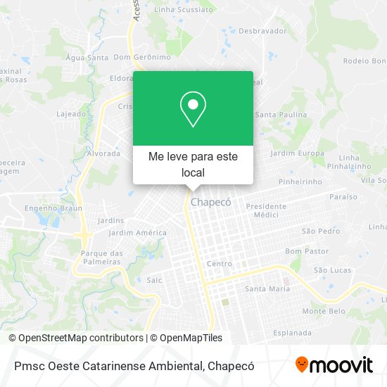 Pmsc Oeste Catarinense Ambiental mapa