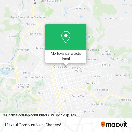 Maxsul Combustíveis mapa