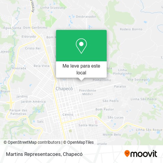 Martins Representacoes mapa