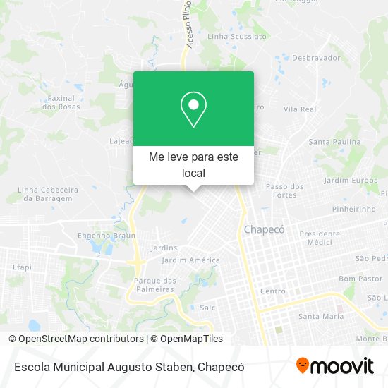 Escola Municipal Augusto Staben mapa