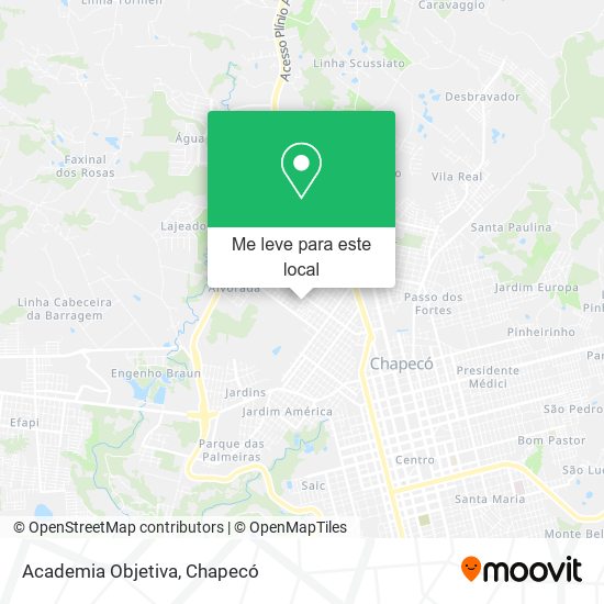 Academia Objetiva mapa