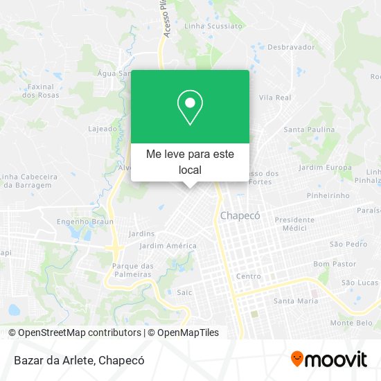 Bazar da Arlete mapa