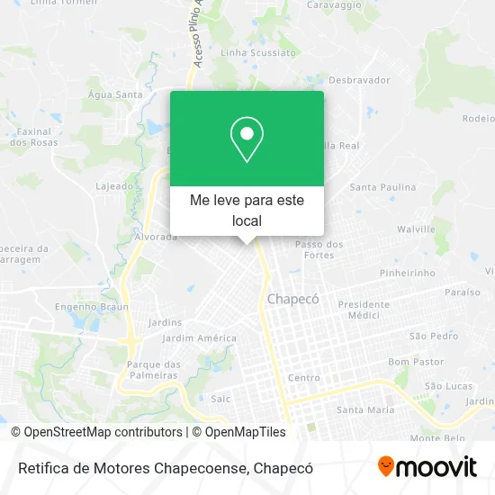 Retifica de Motores Chapecoense mapa