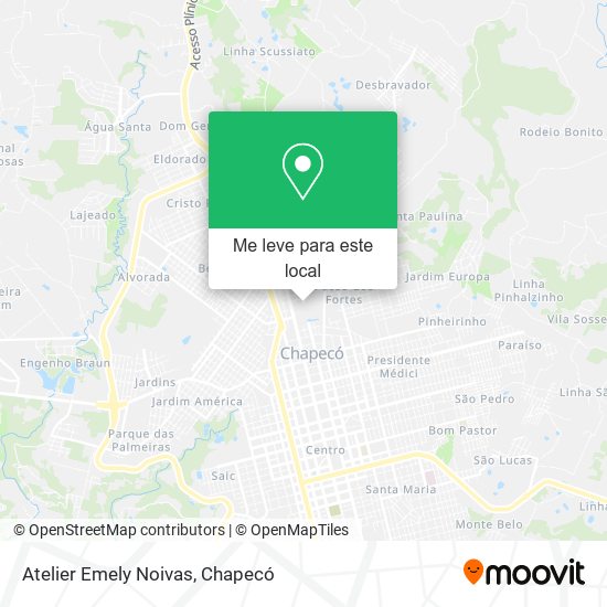 Atelier Emely Noivas mapa