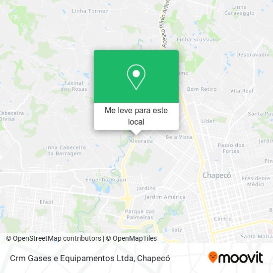 Crm Gases e Equipamentos Ltda mapa