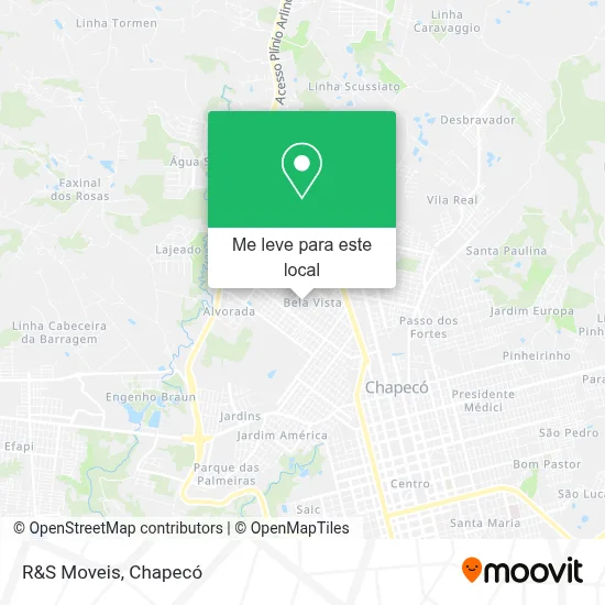 R&S Moveis mapa