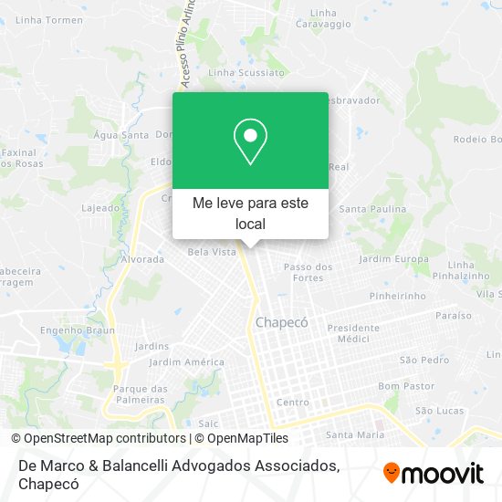 De Marco & Balancelli Advogados Associados mapa