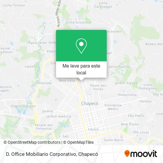 D. Office Mobiliario Corporativo mapa