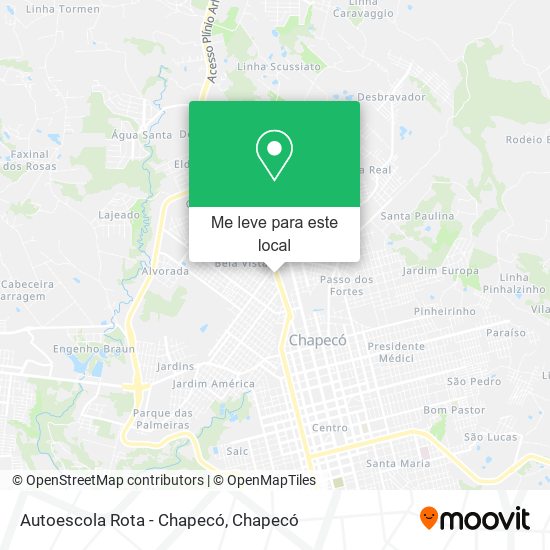 Autoescola Rota - Chapecó mapa