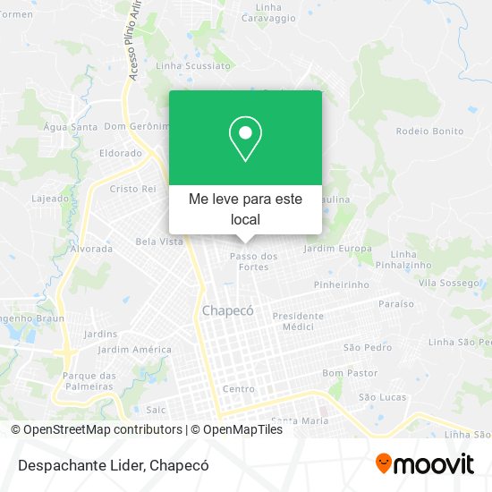 Despachante Lider mapa