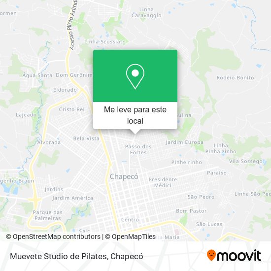 Muevete Studio de Pilates mapa