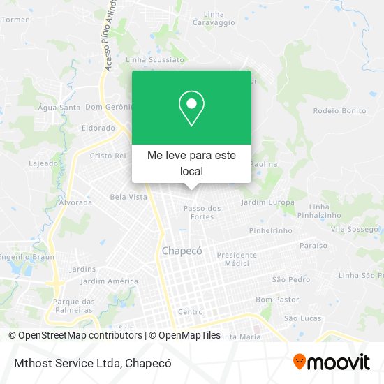 Mthost Service Ltda mapa