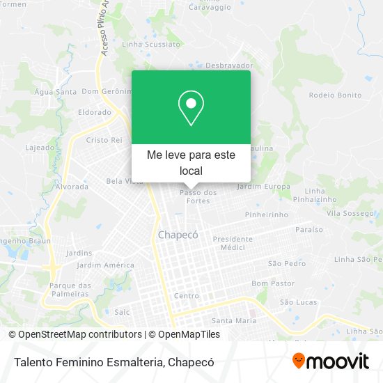 Talento Feminino Esmalteria mapa