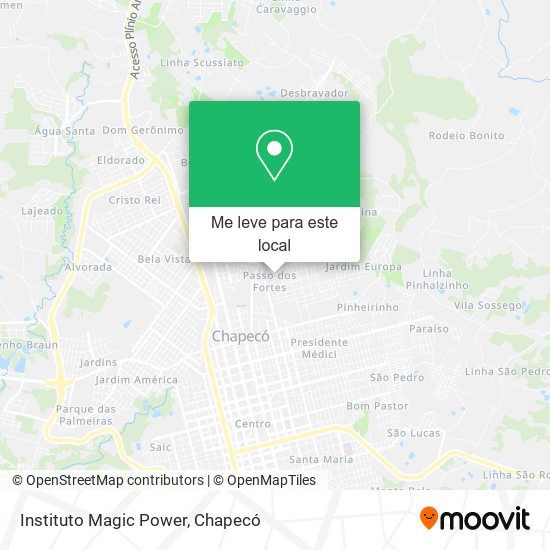 Instituto Magic Power mapa