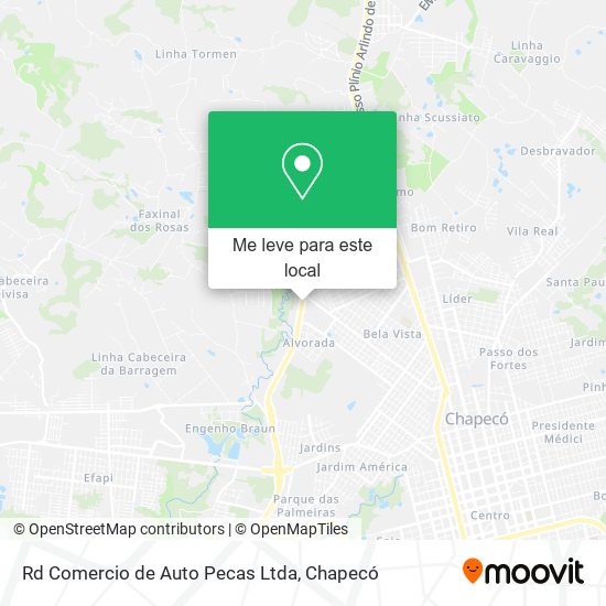 Rd Comercio de Auto Pecas Ltda mapa