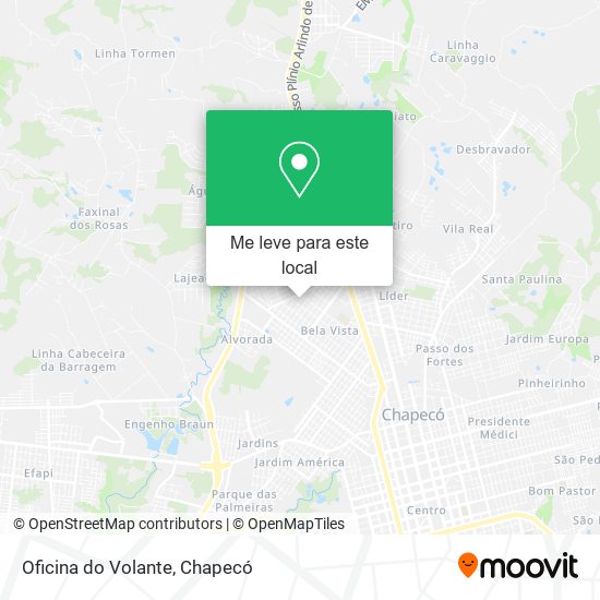 Oficina do Volante mapa