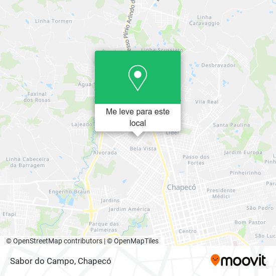 Sabor do Campo mapa